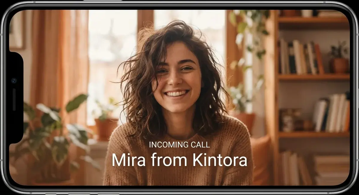 Mira on a voice call