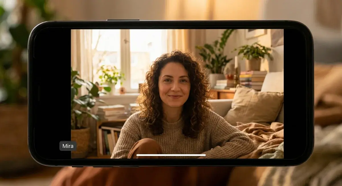 Video call with Mira